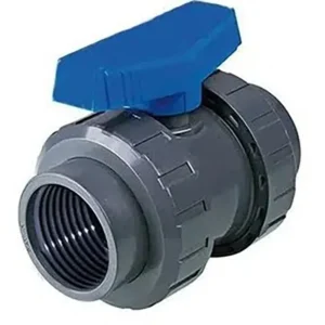شیر توپی U-PVC مهره ماسوره ای یکسر دنده ویسپار سایز 20mm - ویسپار